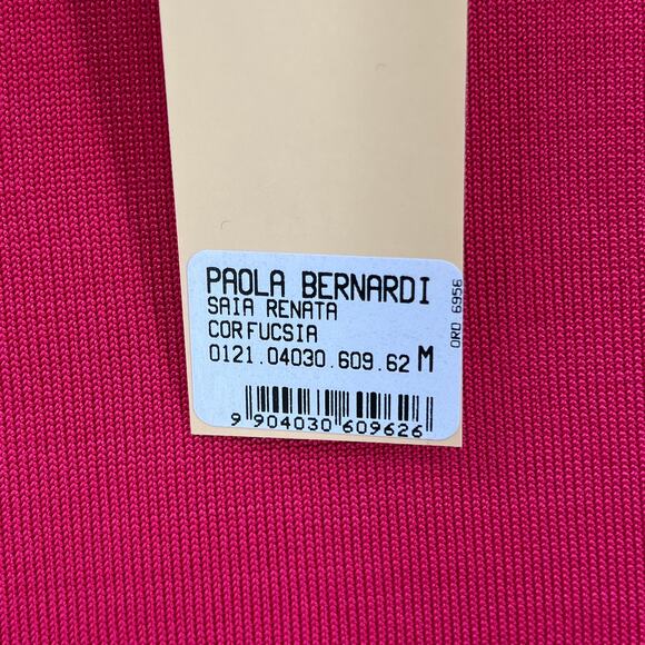 PAOLA BERNARDI Renata Mini Skirt Womens Pink Purple Colorblock Stretch Knit NEW - Picture 10 of 16